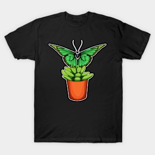 Butterfly Plant pot Flower T-Shirt